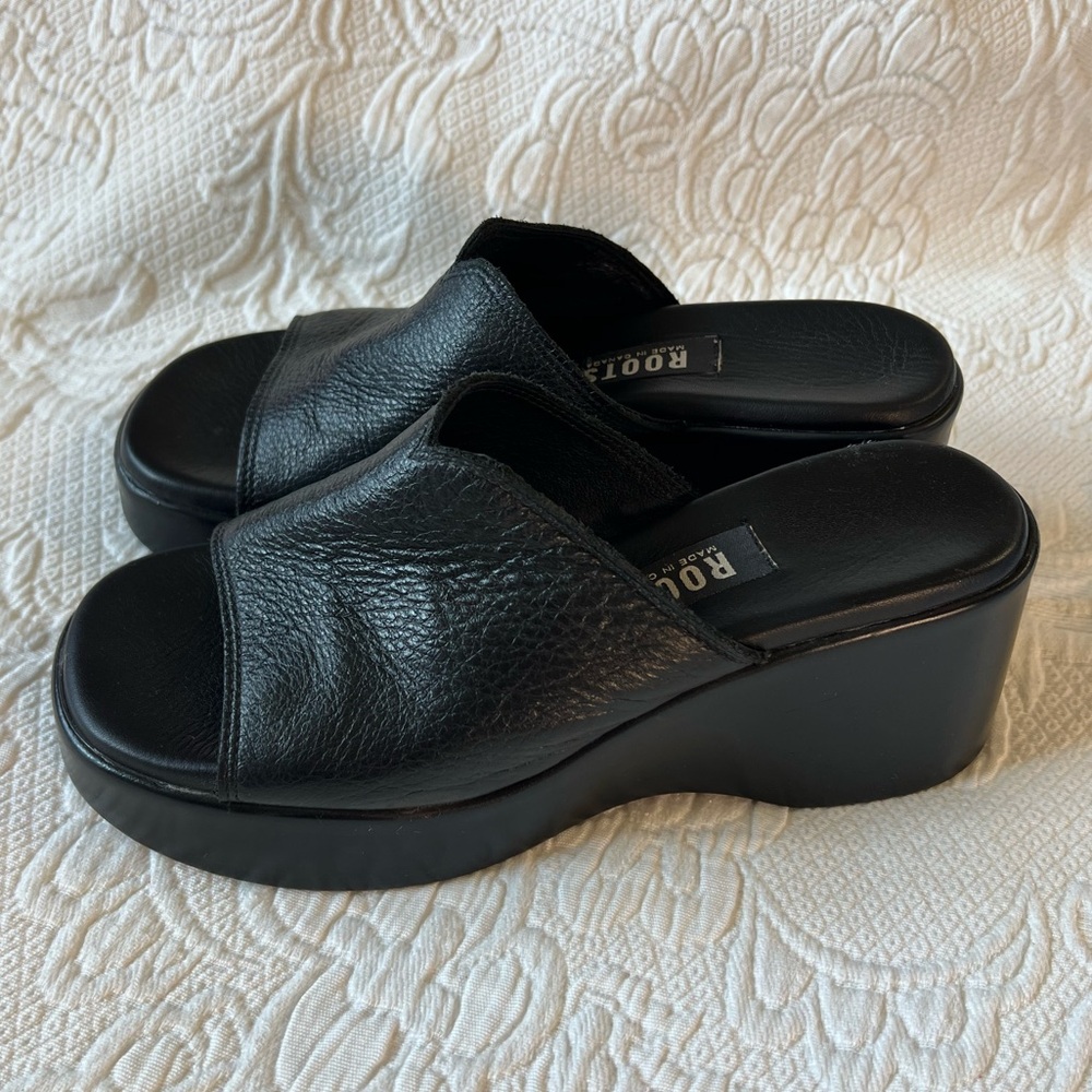 Roots Leather Platform Shoes size 39